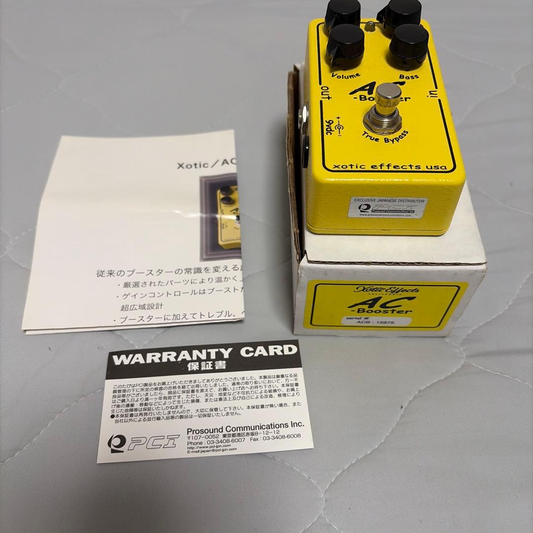 ギター Xotic AC Booster