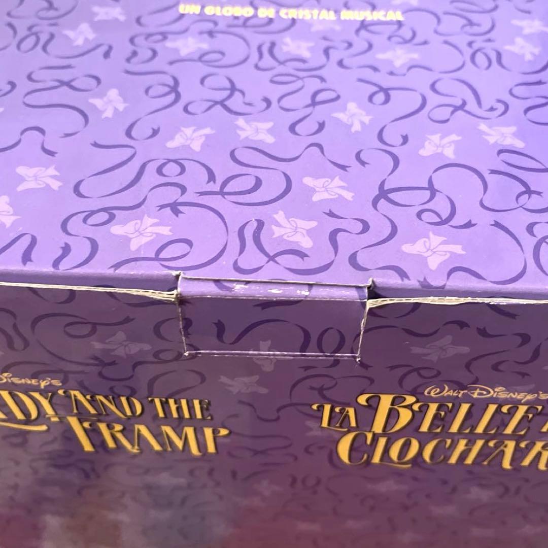 ディズニーストア　わんわん物語Lady&Trumpスノーグローブ　オルゴール付き