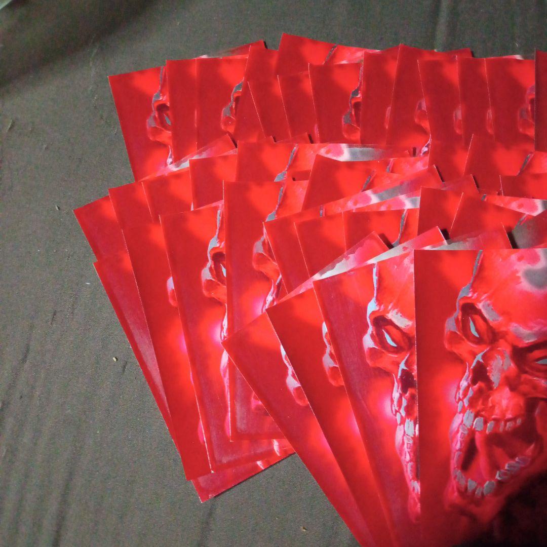 希少 髑髏 スリーブ ウルトラプロ 赤 49枚 どくろ