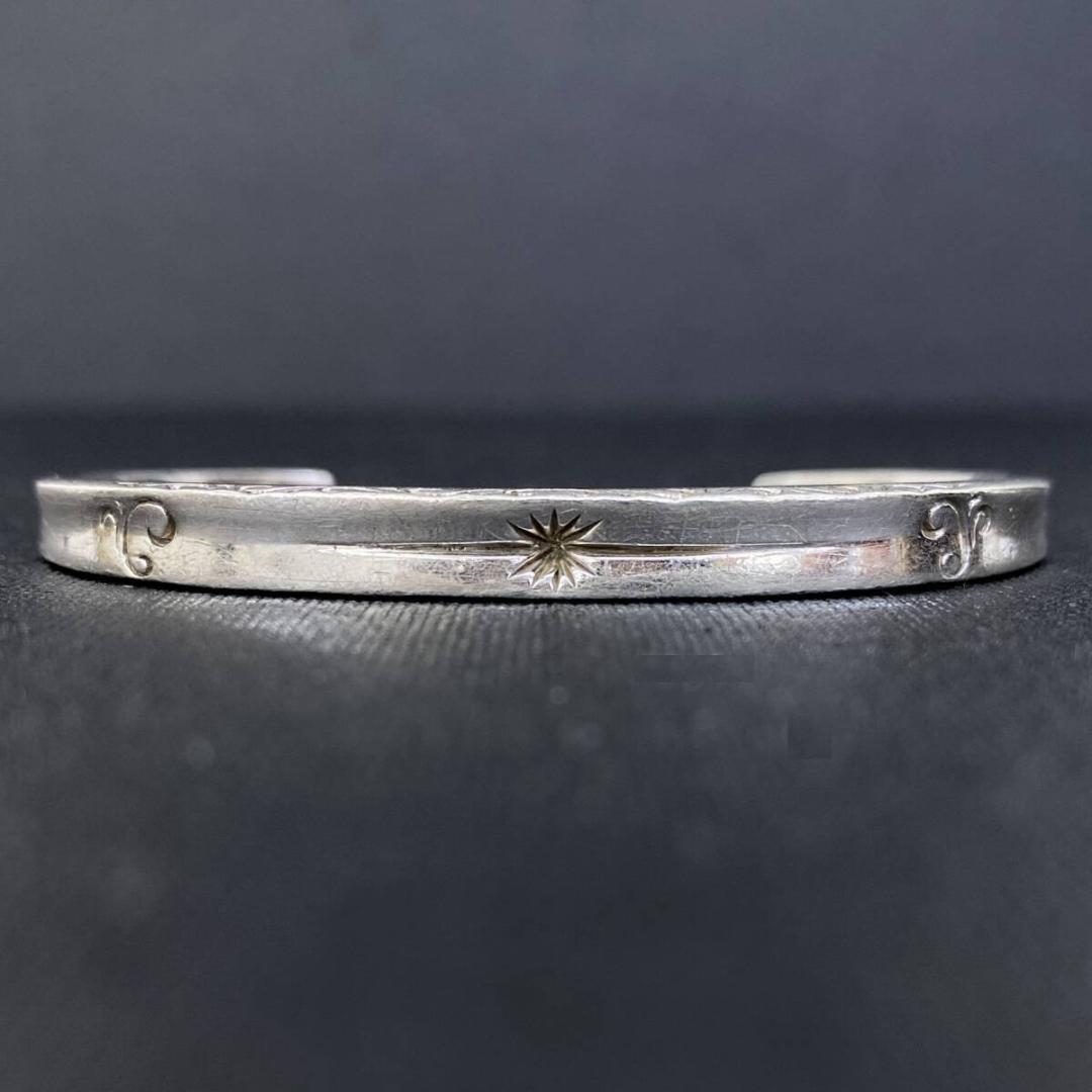 SAAD シルバー925 サンシンボル アラベスク スクエア バングル