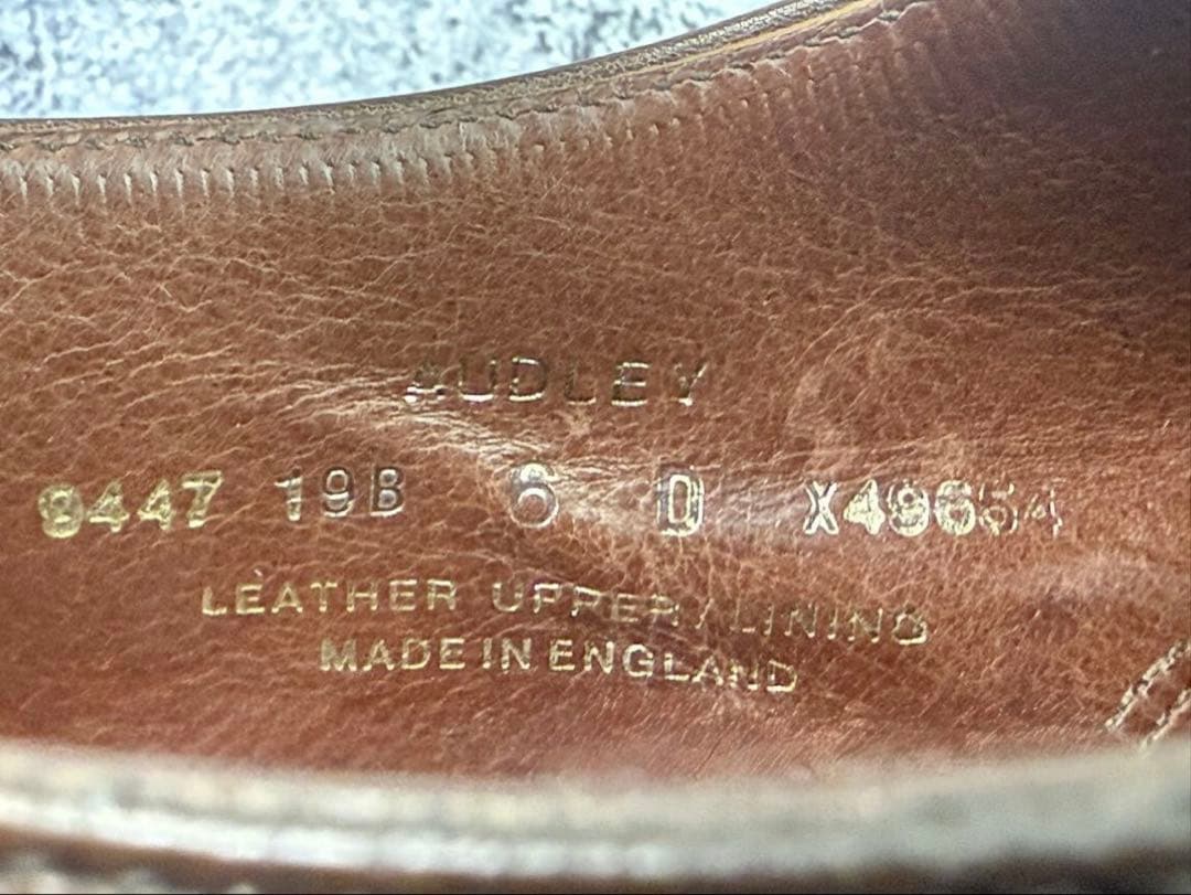 【美品】クロケット&ジョーンズ　オードリー　6D　ダークブラウンアンティーク