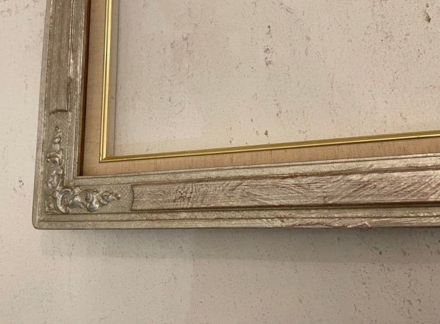 大きいアンティーク木製フレーム額縁