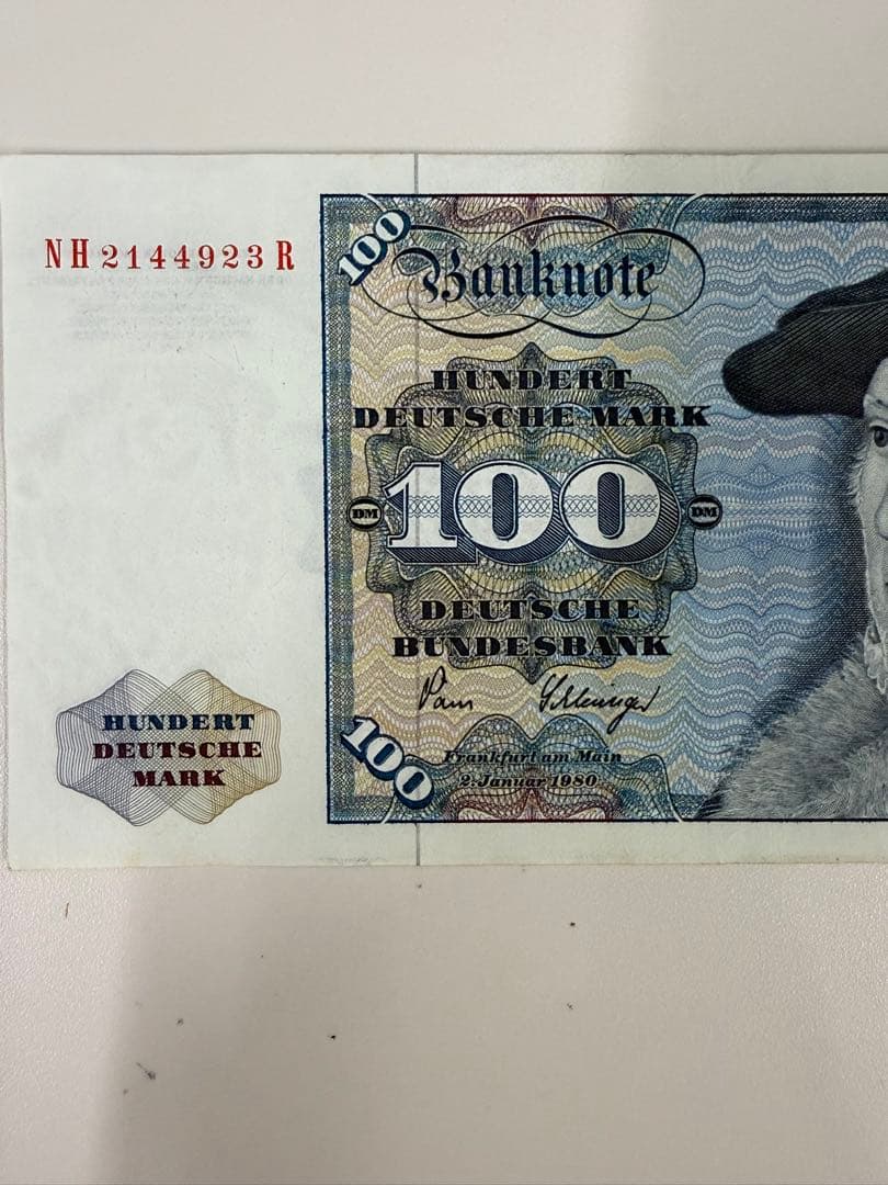 ドイツ　100マルク紙幣2枚　10マルク紙幣1枚　1980年