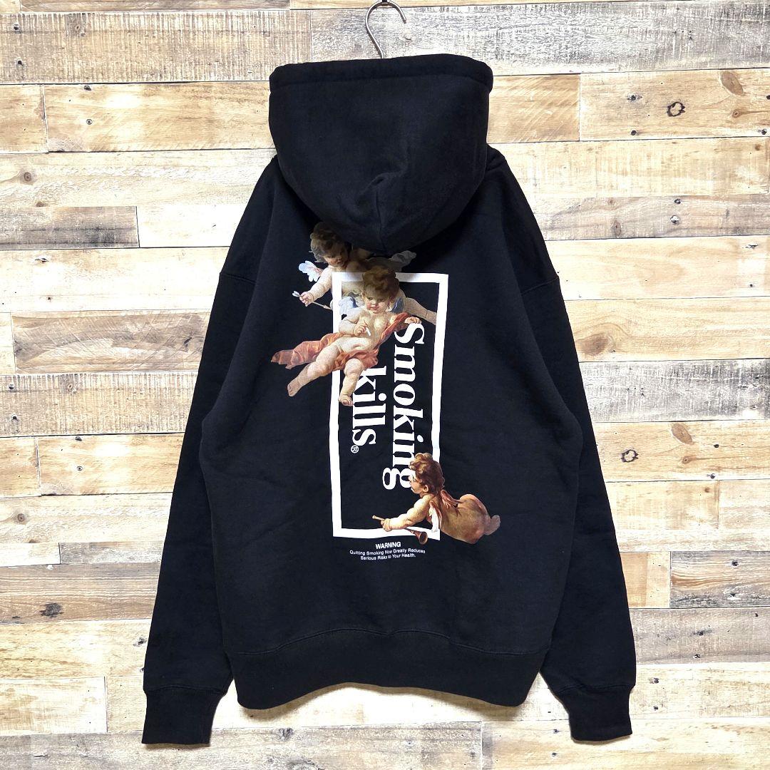 【美品XL】FR2 エフアールツー パーカー 肉厚生地 天使 エンジェル バック