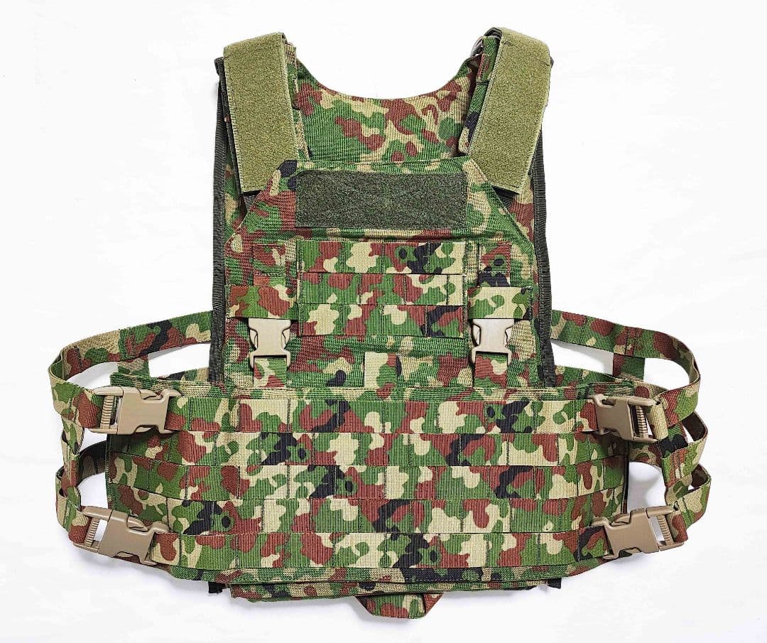 陸上自衛隊 陸自迷彩 18式 防弾ベスト プレートキャリア 3型 実物生地