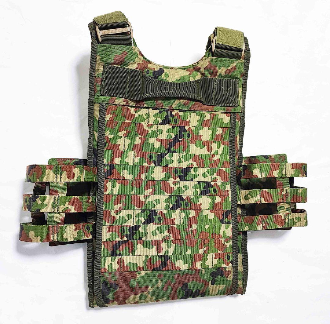 陸上自衛隊 陸自迷彩 18式 防弾ベスト プレートキャリア 3型 実物生地
