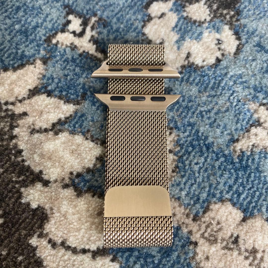 Apple Watchバンド　41㎜ケース用ゴールドミラネーゼループ