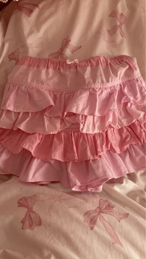 メゾピアノ スカパン スカート フリル レア リボン 140