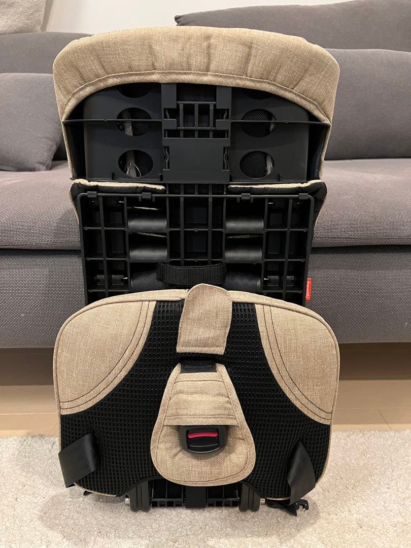 EVO トラベルベストチャイルドシート ベージュ 収納バッグ付き