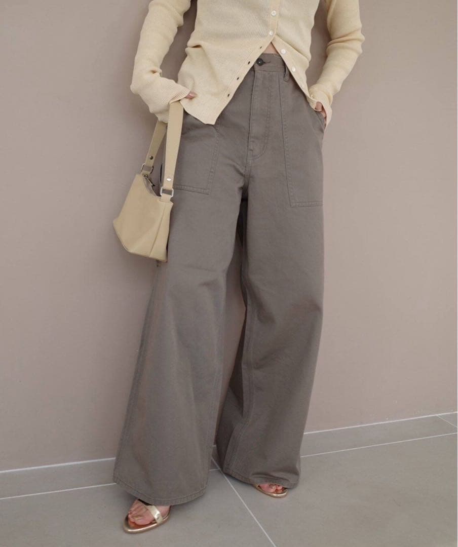 スローブイエナ　SAWAHOCOペインターパンツ　カーキ