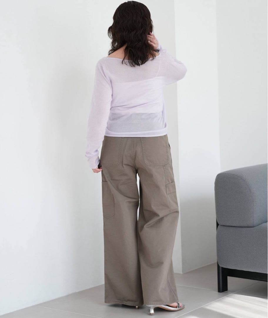 スローブイエナ　SAWAHOCOペインターパンツ　カーキ