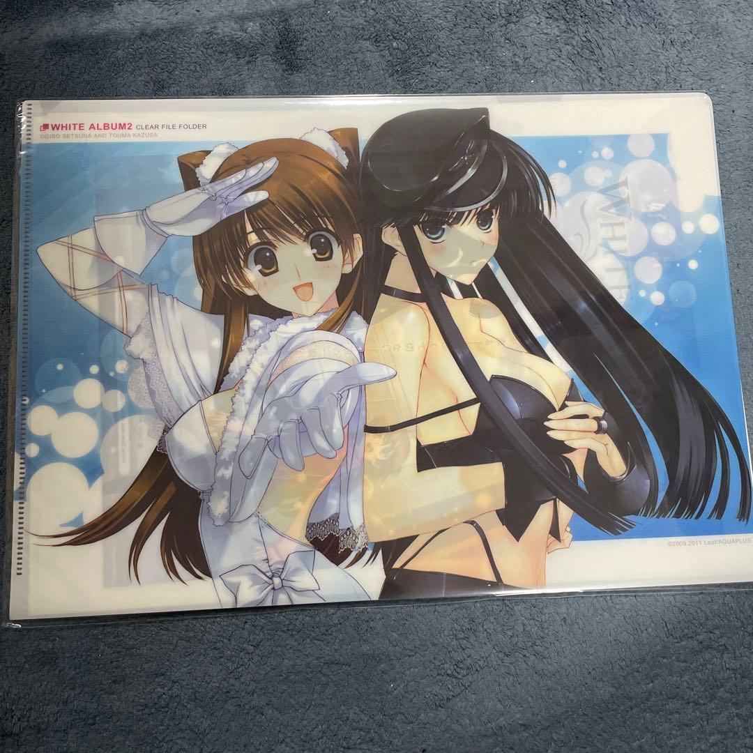 WHITE ALBUM2クリアファイル 上原れな直筆サイン入り/Leaf