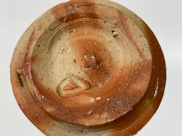 作家物　陶芸家　金重素山　備前　緋襷　盃　ぐい呑　酒器　円山窯