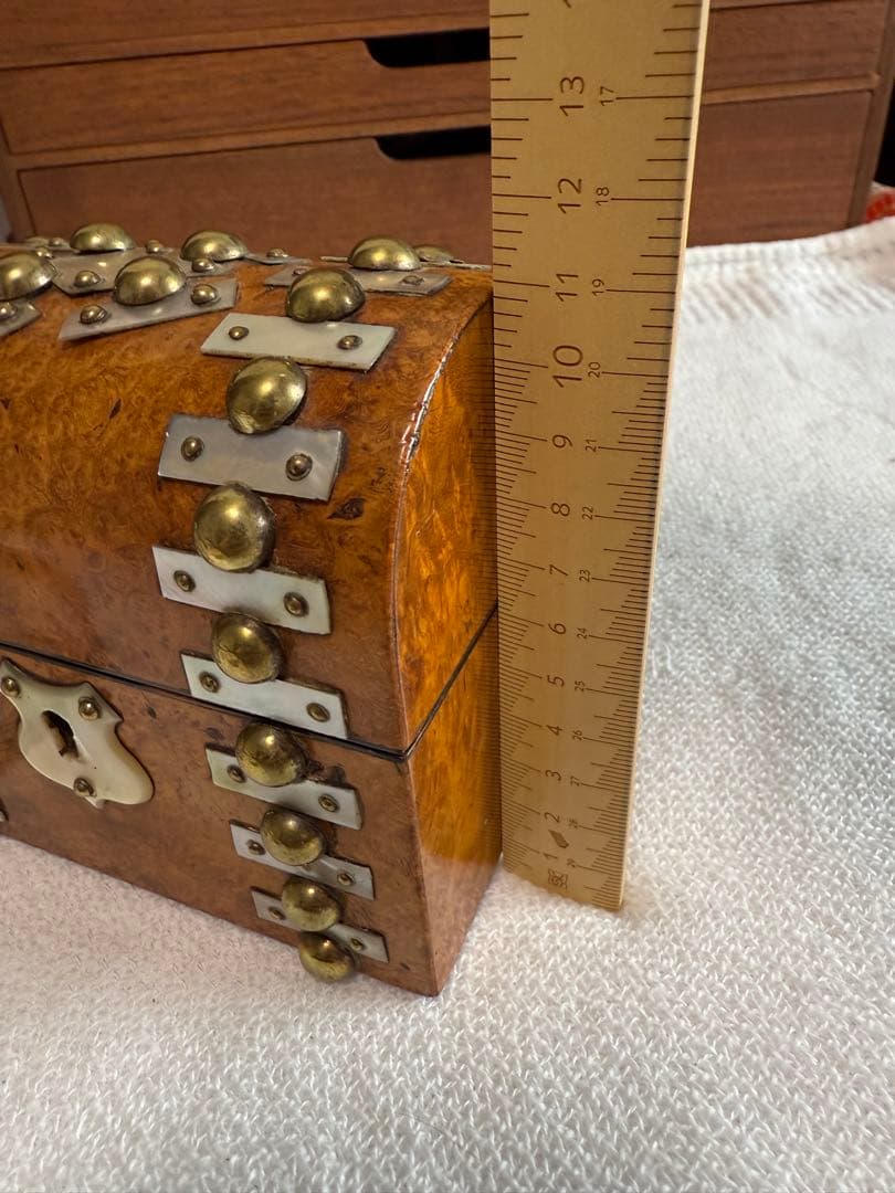 1850年代つけペンバコ、クリスタルインク瓶、螺鈿箱