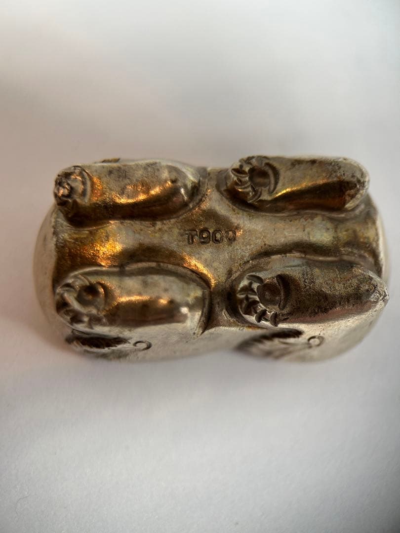 銀製　かぼちゃ＆うさぎ セット　T900 シルバー