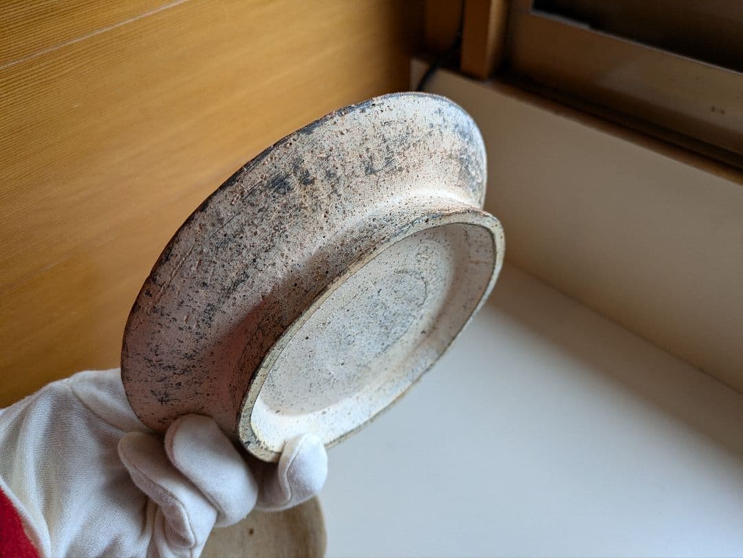 石原稔久　脚付皿　2枚