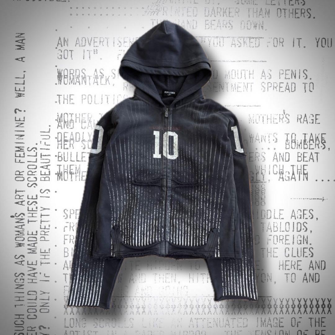 トップス Peoplesense Vertical Striped Hoodie S