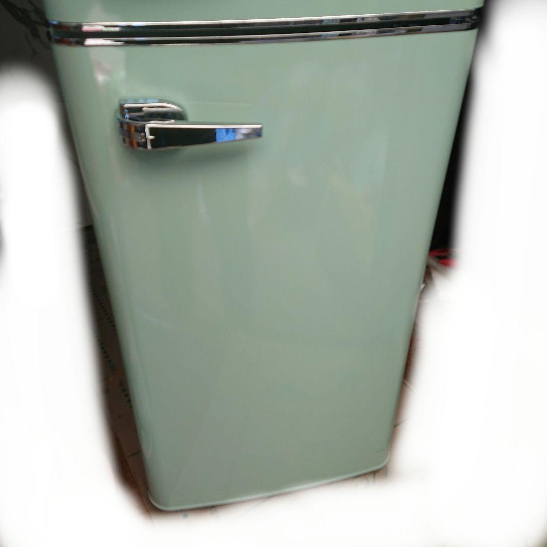 アイリス レトロ冷凍冷蔵庫PRR-122D-LGライトグリーン 2024年製