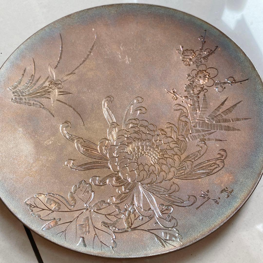 銀皿　純銀　銀杯　銀盃　銀製飾り皿