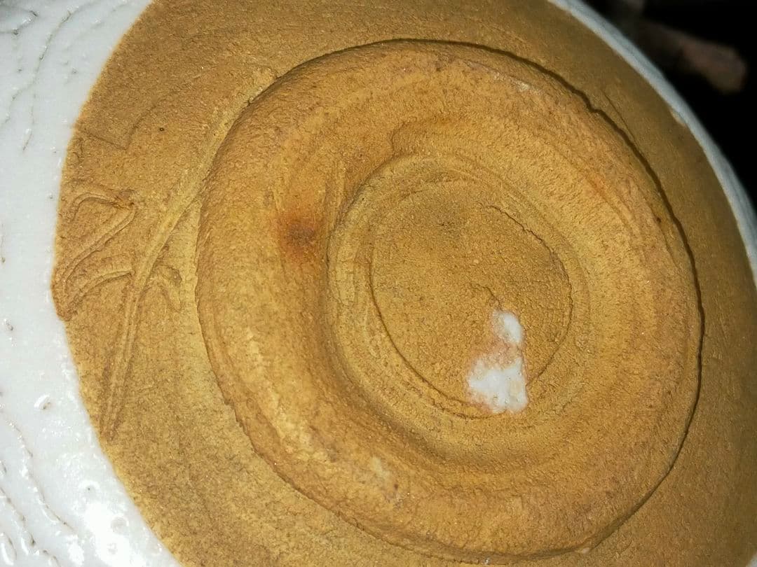 ♥美濃焼♥　志野　茶碗　③　在銘　茶道具　骨董　古玩