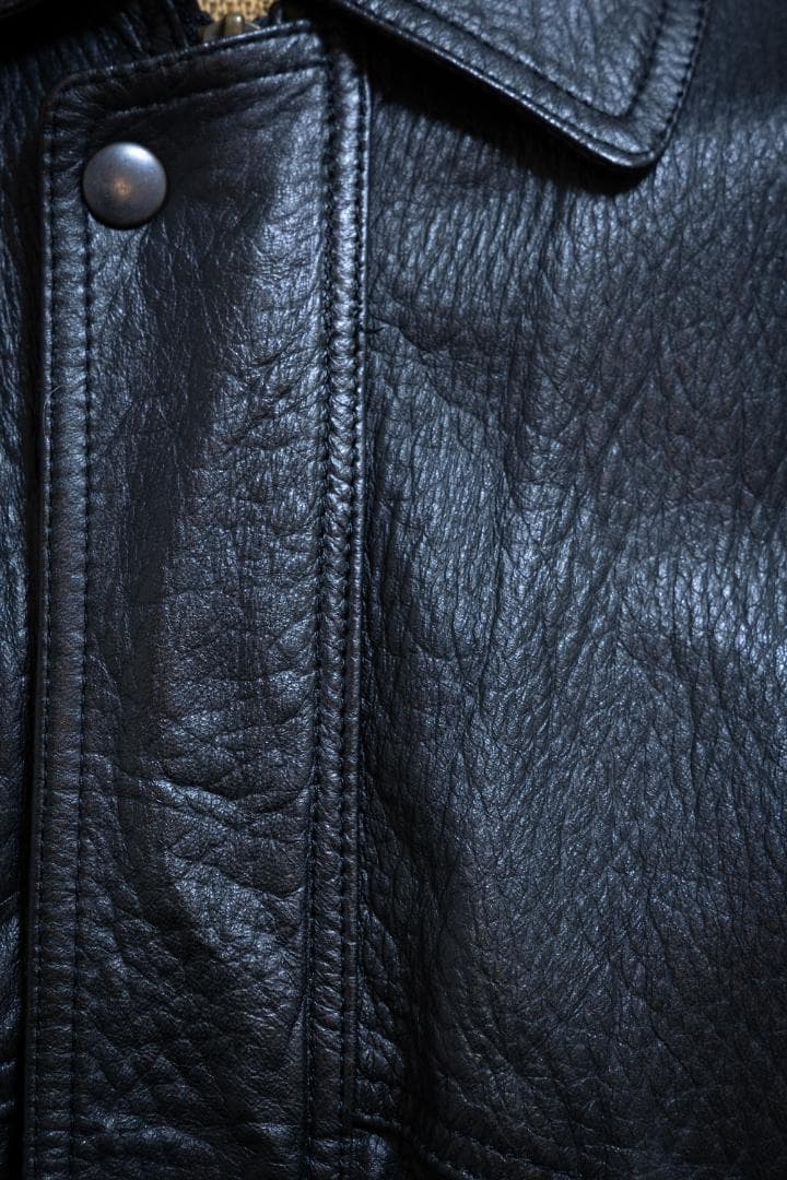 美品日本製THREE GOLD スイングトップレザージャケットヴィンテージ