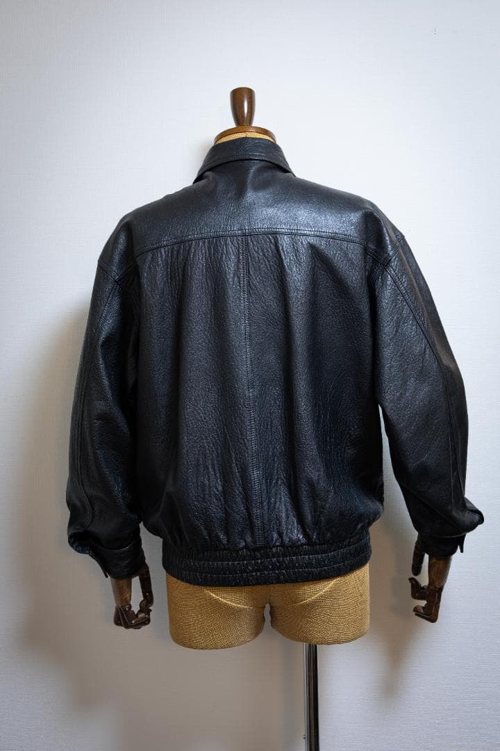 美品日本製THREE GOLD スイングトップレザージャケットヴィンテージ