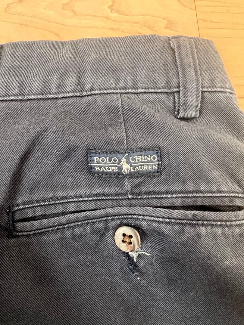 90s polo ralph lauren andrew 2タックチノパンツ