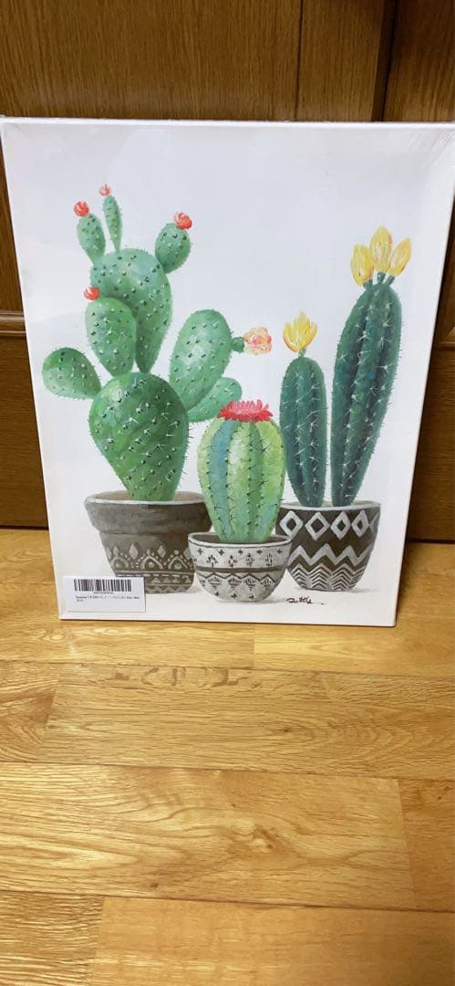 ミニマリスト 咲き乱れるポスター アリゾナサボテン