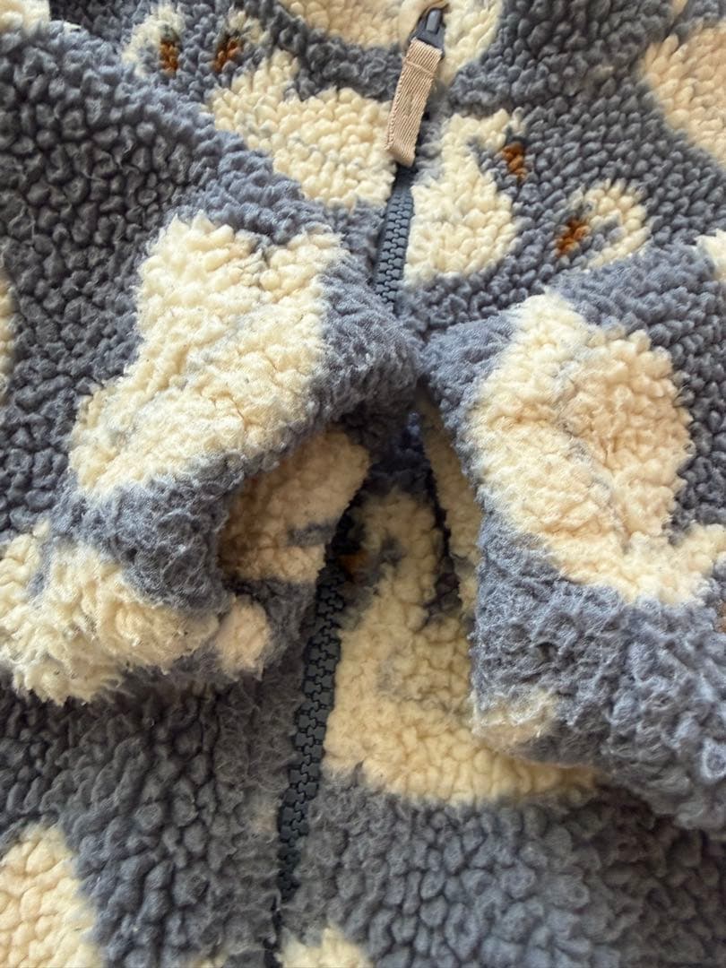 大人気⭐︎KONGES SLØJD 白鳥柄フリースアウター 95cm