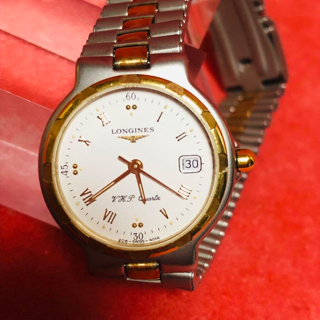 LONGINES Conquest V.H.P.クォーツ 腕時計 電池交換済み