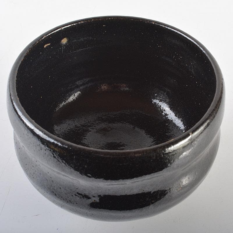 茶道具　楽吉左衛門　黒茶碗　共箱　V　R7133