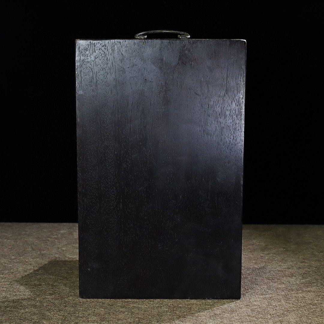 仏字檀木『阿弥陀仏』応接間 書斎 仏堂 装飾品 工芸品 置物