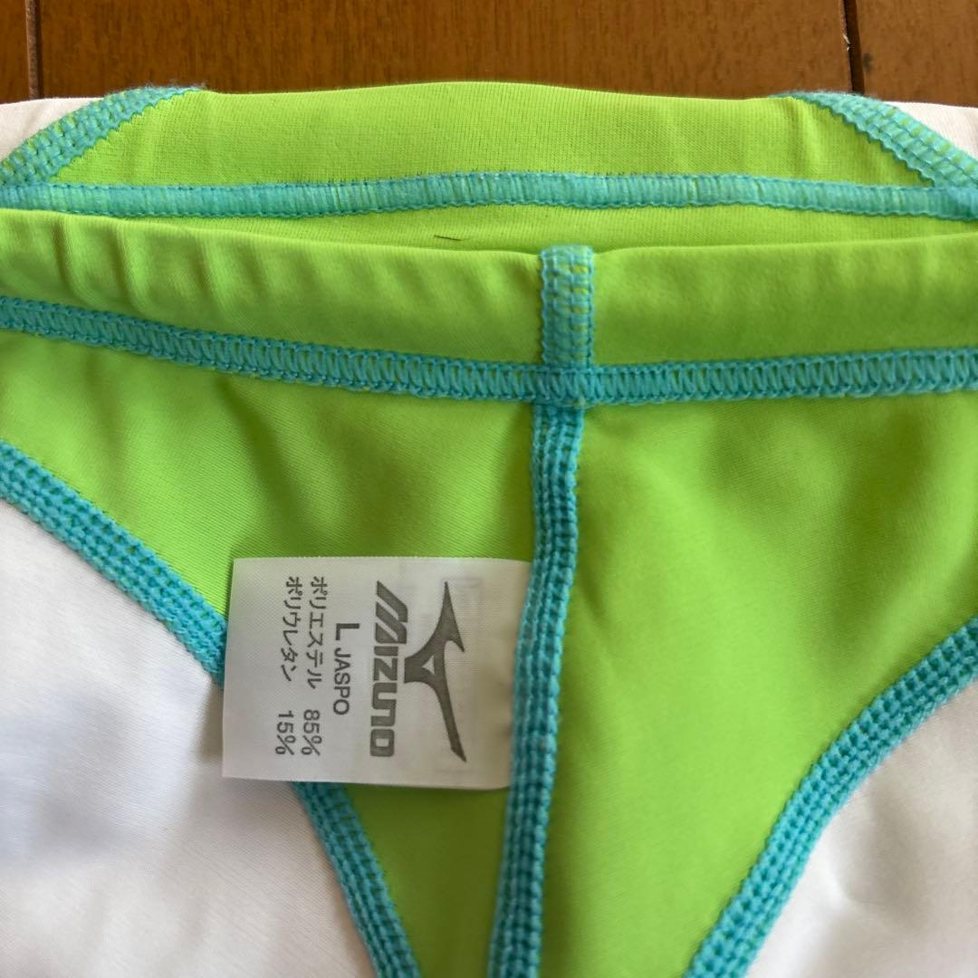 Mizuno 競泳水着 グリーン/ホワイト