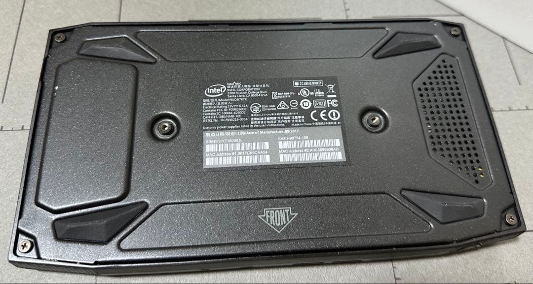 NUC6i7KYK i7-6770HQ メモリ16GB SSDなし 髑髏天板