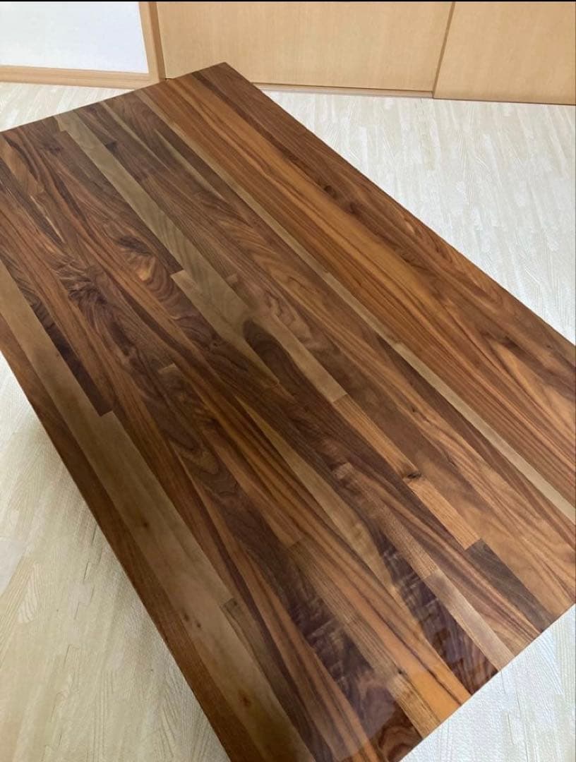 無印良品　ダイニングテーブル　ウォールナット　引き出し付き