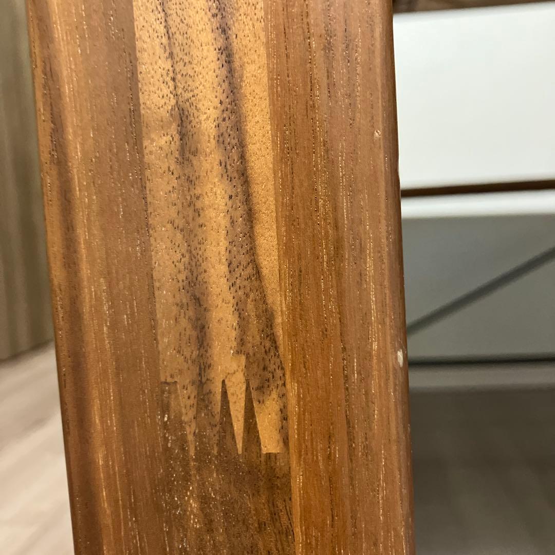 無印良品　ダイニングテーブル　ウォールナット　引き出し付き