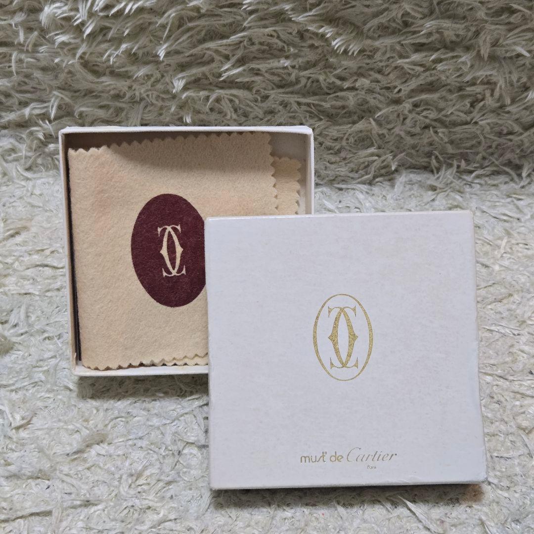 未使用　カルティエ マストライン 二つ折り 財布 レザー ボルドー