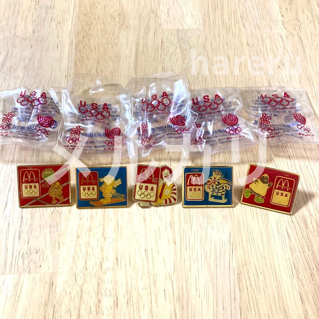 マクドナルド ソウルオリンピック USA ピンバッジ　フルセット　希少