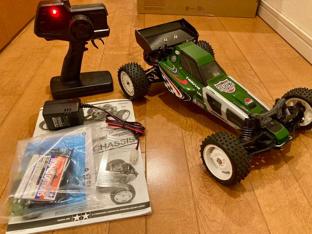 タミヤDT-03二駆バギーフルセット 前後DT-04ナックル（前六角ハブ）化