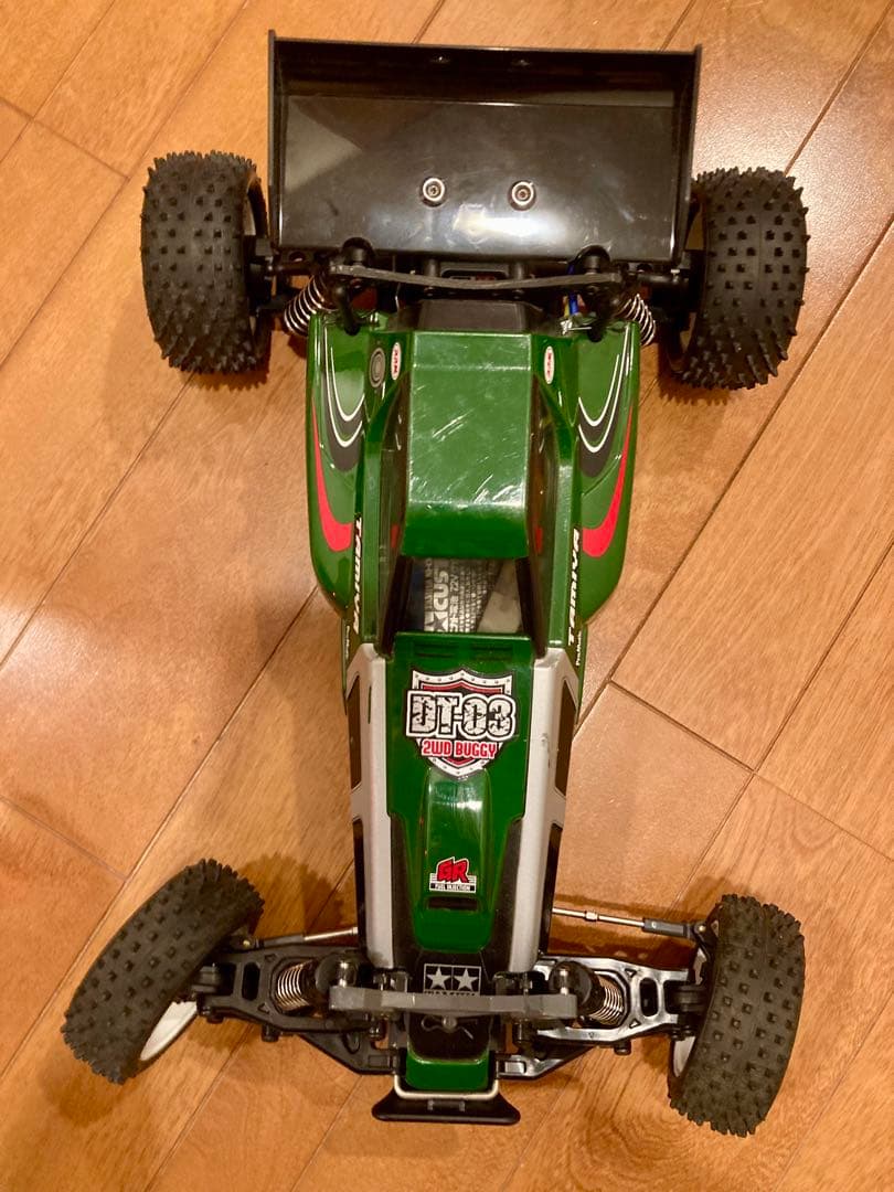 タミヤDT-03二駆バギーフルセット 前後DT-04ナックル（前六角ハブ）化