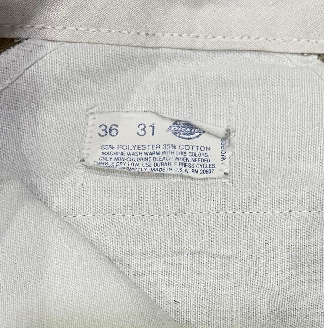 80s ディッキーズ 874 カーキ チビタグ USA製 ゴールデンサイズ