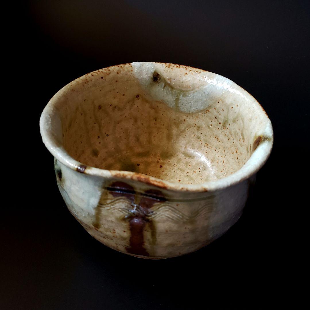 茶道具 美濃伊賀 エフゴ形 建水 加藤弥右衛門 共箱 美濃焼 陶芸 出物 工芸品