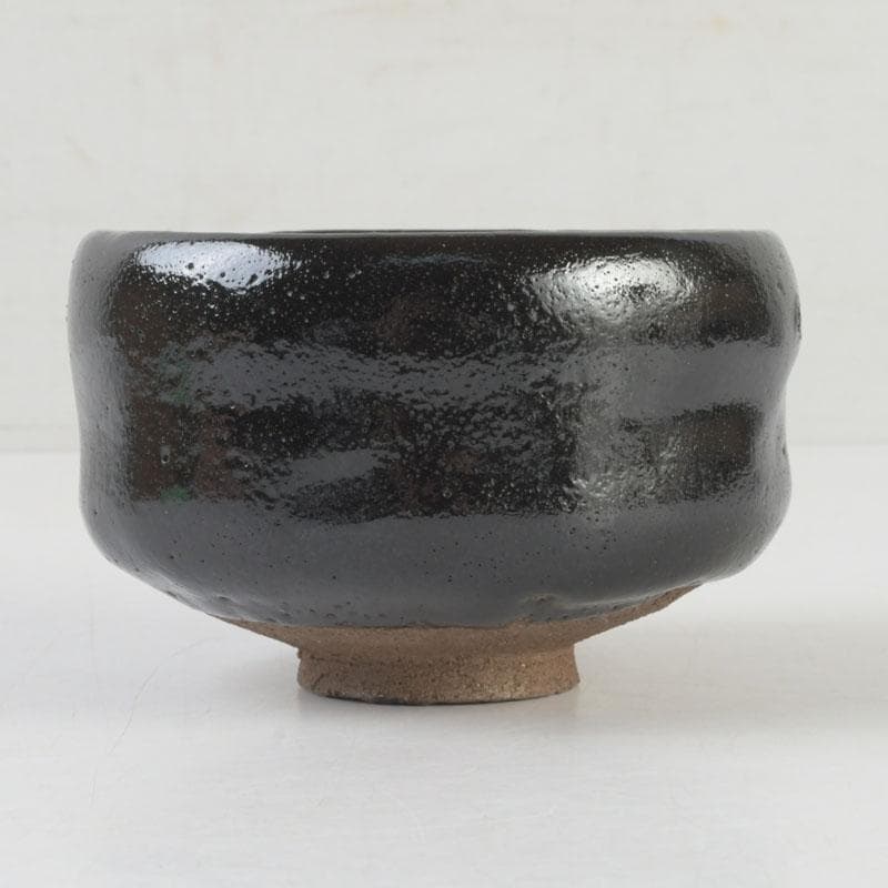 茶道具　楽吉左衛門　弘入作　黒楽茶碗　時代箱　V　9763