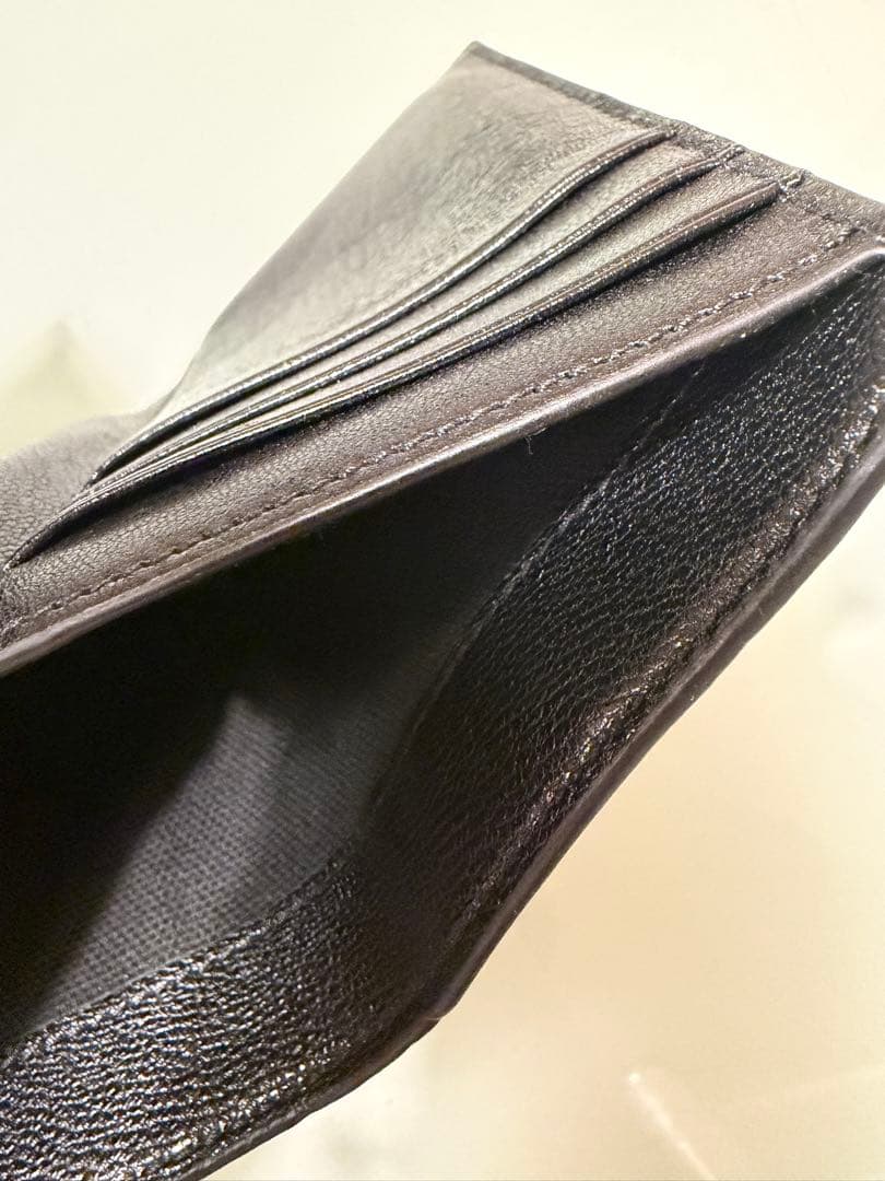 ぱすてるさん✨未使用‼️JIMMY CHOO 三つ折財布 黒 レザー