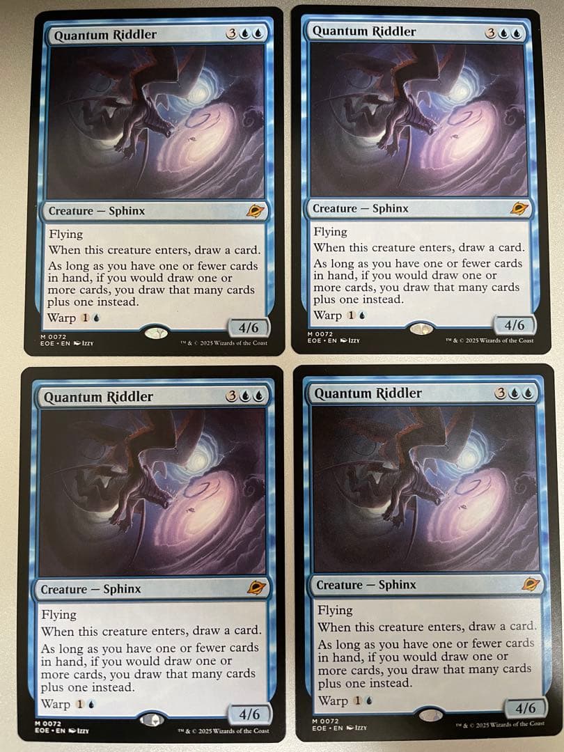 MtG 量子の謎かけ屋/Quantum Riddler 英語4枚