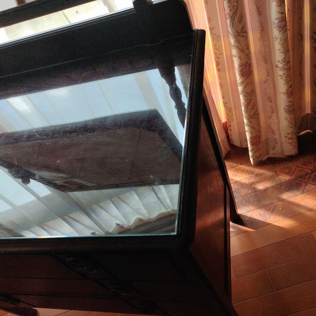 アンティーク風　鏡台　ドレッサー　収納箪笥