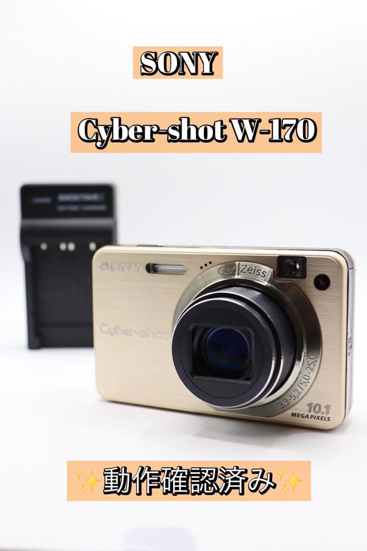 ✨動作確認済み！✨SONY Cyber-shot DSC-W170 充電器付き！
