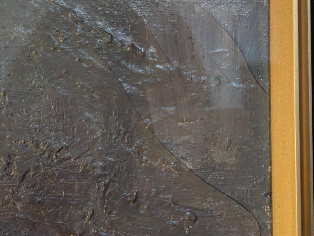 【真作】絵画　油彩8号　優雅な花瓶の菊　柔らかな色彩で描かれた静物画　V136