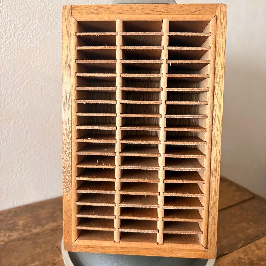 レトロ　トナカイ印　印鑑タワー　回転式ゴム印ケース　古道具 ショーケース　昭和