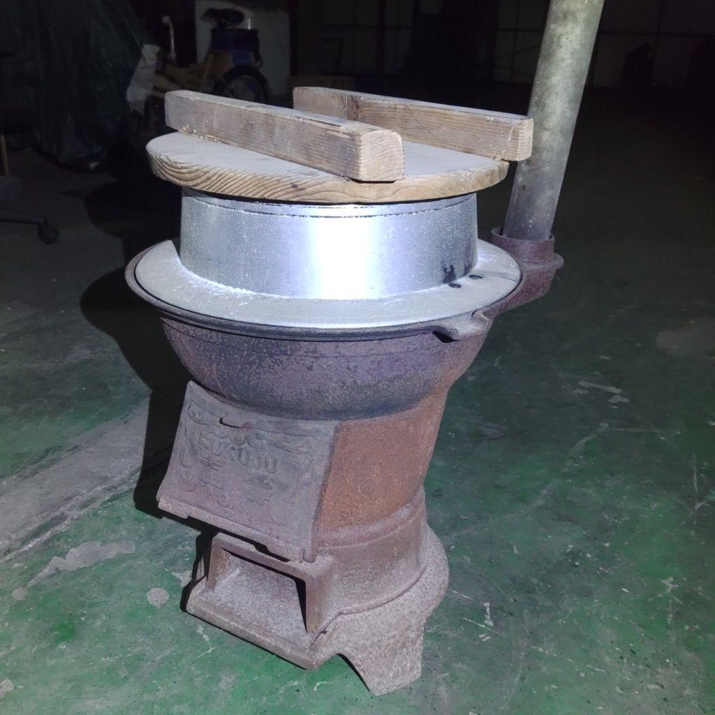 福寿 No.4 鋳鉄製釜戸と羽釜